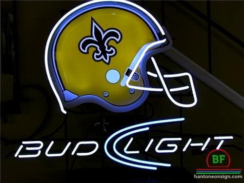 Custom Bud Light Orleans Saints Neon Sign NFL Teams Neon Light