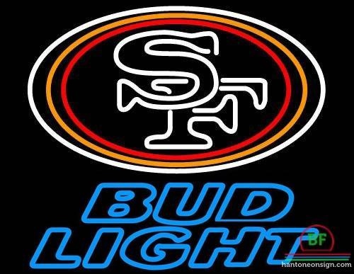 Custom Bud Light San Francisco 49ers Neon Sign NFL Teams Neon Light