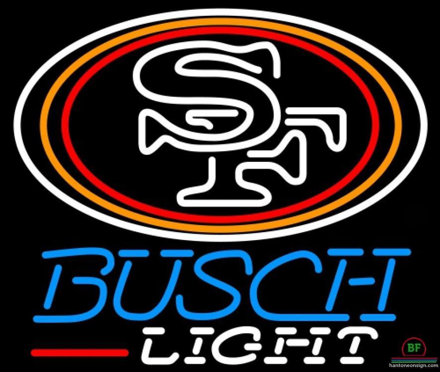 Custom Busch Beer San Francisco 49ers Neon Sign NFL Teams Neon Light