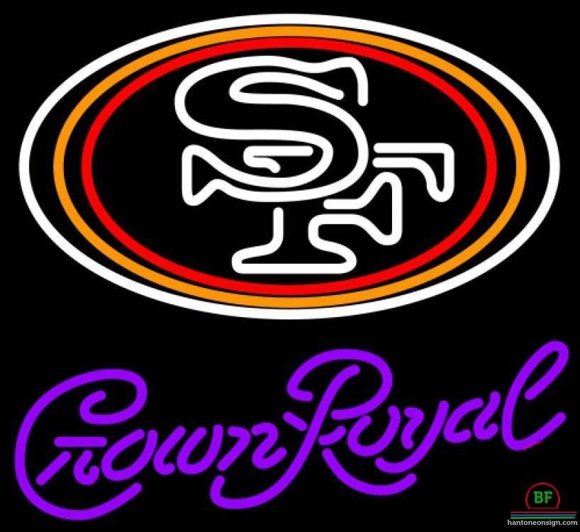 Custom Crown Royal San Francisco 49ers Neon Sign NFL Teams Neon Light