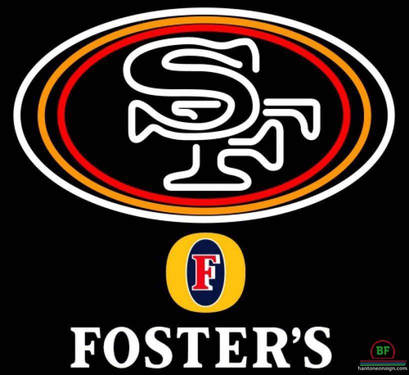 Custom Fosters San Francisco 49ers Neon Sign NFL Teams Neon Light