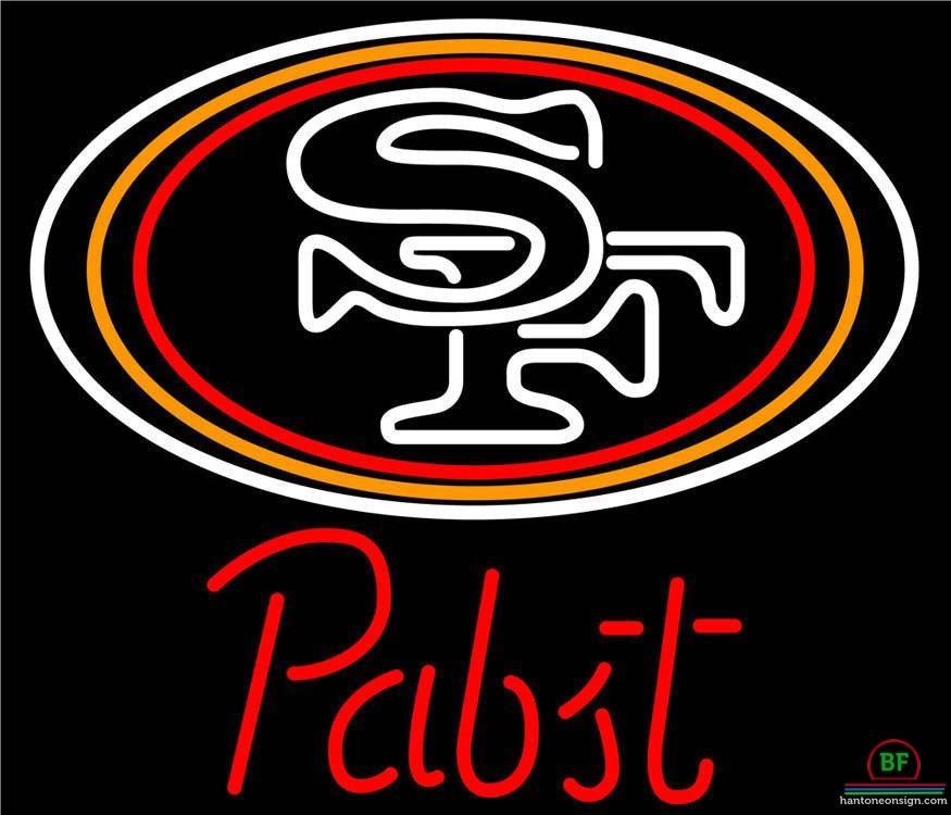 Custom Pabst Blue Ribbon San Francisco 49ers Neon Sign NFL Teams Neon Light