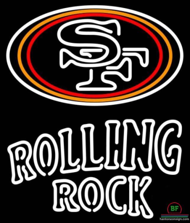 Custom Rolling Rock San Francisco 49ers Neon Sign NFL Teams Neon Light