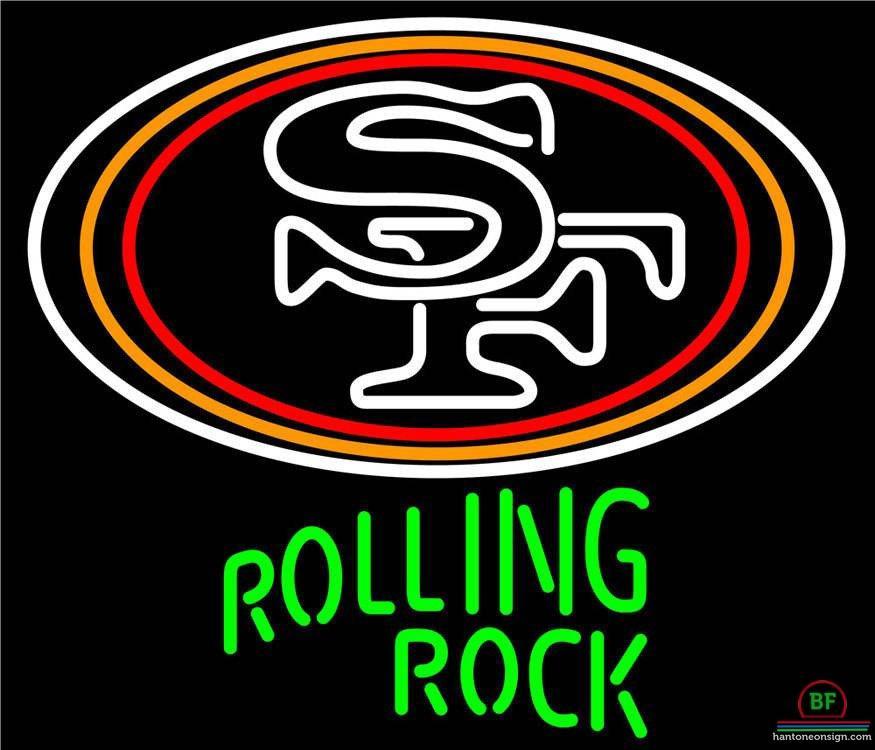 Custom Rolling Rock San Francisco 49ers Neon Sign NFL Teams Neon Light