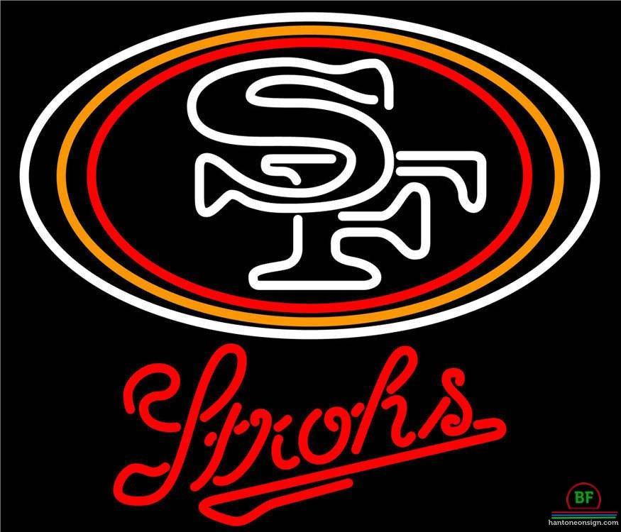 Custom Strohs San Francisco 49ers Neon Sign NFL Teams Neon Light