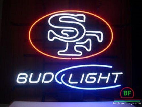 Custom Bud Light San Francisco 49ers Neon Sign NFL Teams Neon Light