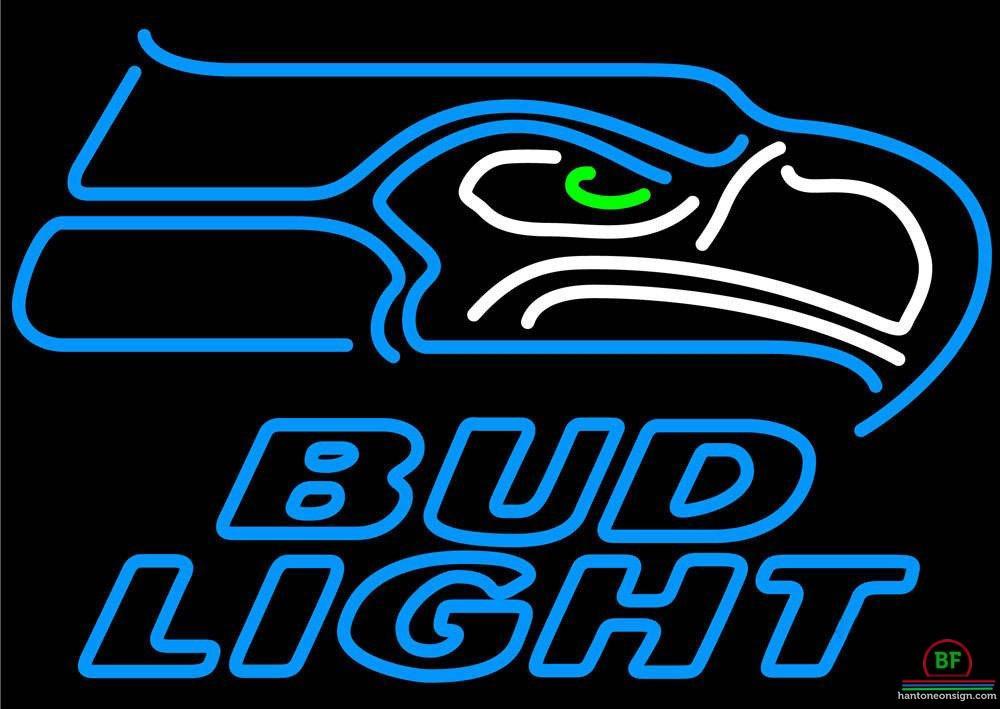 Custom Bud Light Seattle Seahawks Neon Sign NFL Teams Neon Light