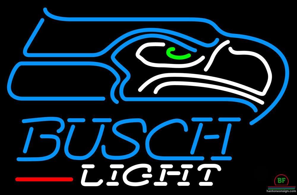Custom Busch Beer Seattle Seahawks Neon Sign NFL Teams Neon Light