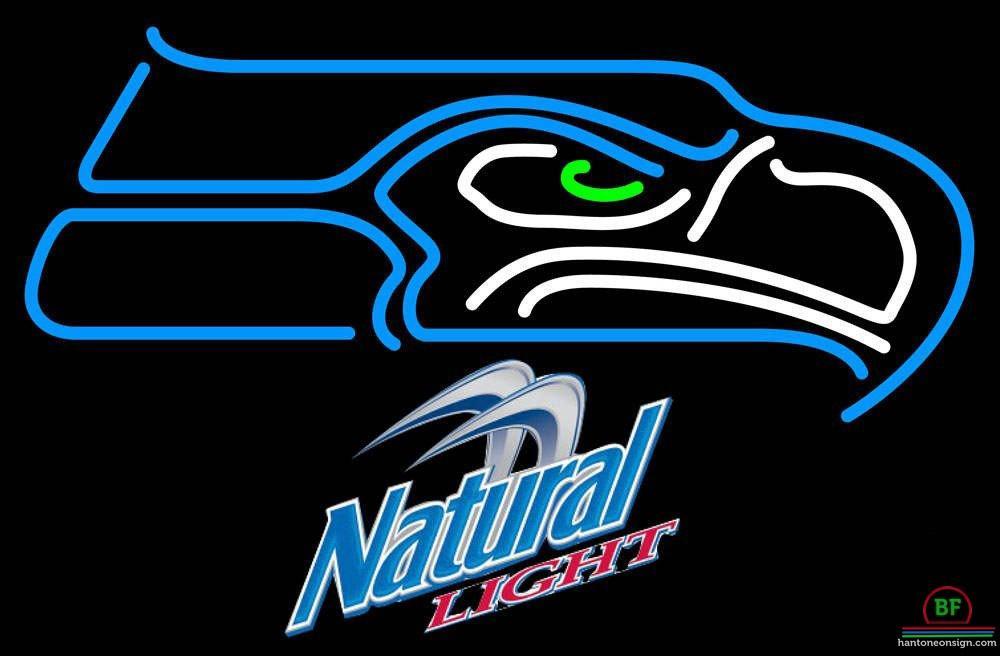 Custom Natural Light Seattle Seahawks Neon Sign NFL Teams Neon Light
