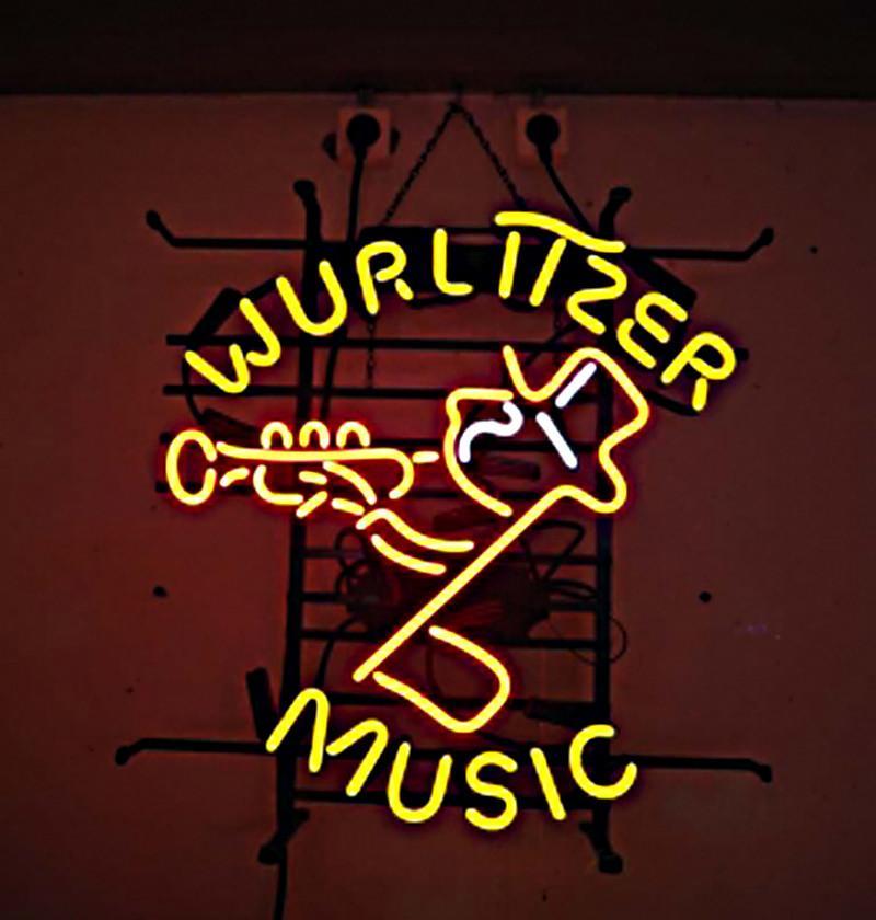Custom Wurlitzer Music Neon Sign