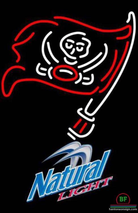 Custom Natural Light Tampa Bay Buccaneers Neon Sign NFL Teams Neon Light