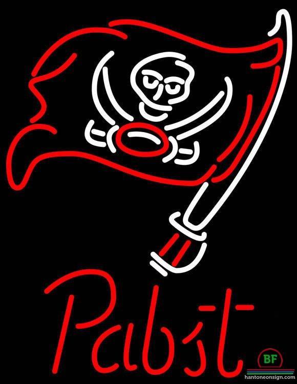 Custom Pabst Blue Ribbon Tampa Bay Buccaneers Neon Sign NFL Teams Neon Light