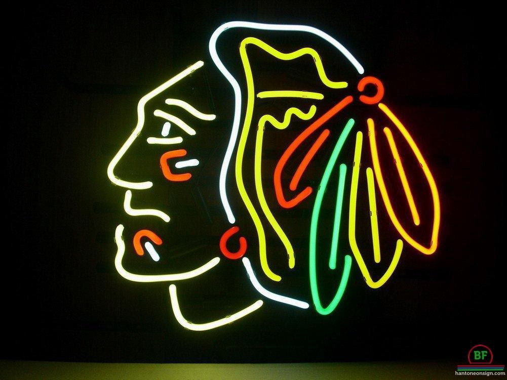 Custom Chicago Blackhawks Neon Sign NHL Teams Neon Light