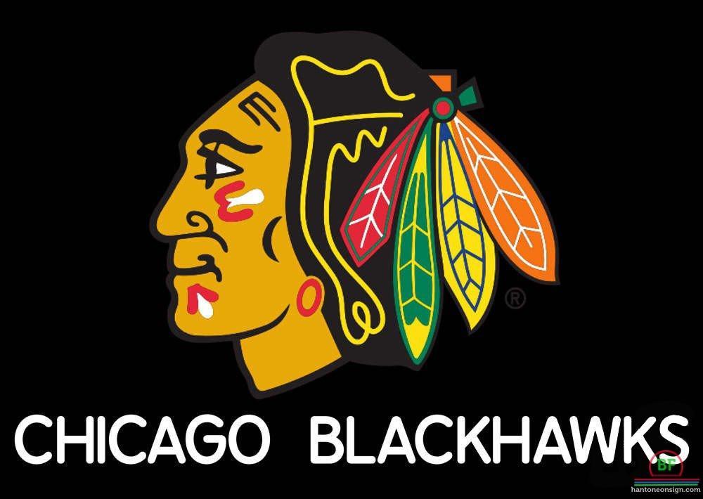 Custom Chicago Blackhawks Neon Sign NHL Teams Neon Light
