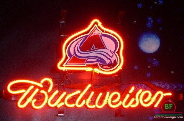 Custom Budweiser Colorado Avalanche Neon Sign NHL Teams Neon Light