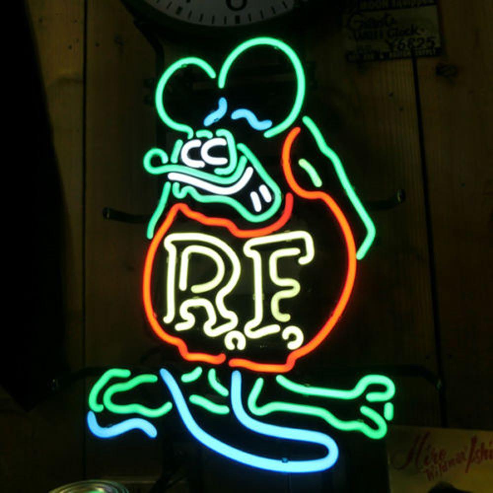 Custom Rat Fink Rat Rod Neon Sign Real Neon Light