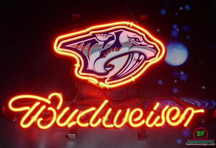 Custom Budweiser Nashville Predators Neon Sign NHL Teams Neon Light