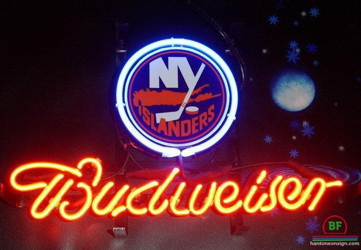 Custom Budweiser New York Islanders Neon Sign NHL Teams Neon Light