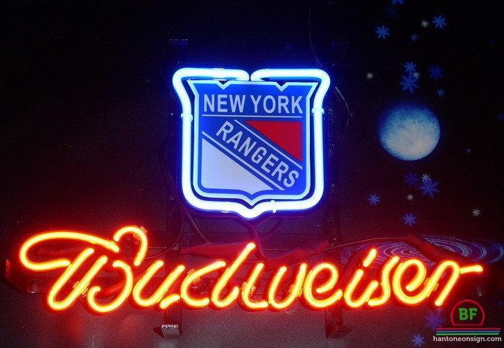 Custom Budweiser New York Ranger Neon Sign NHL Teams Neon Light