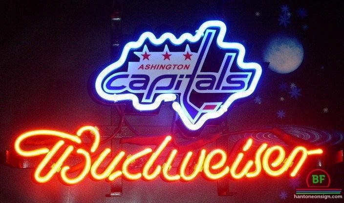 Custom Budweiser Washington Capitals Neon Sign NHL Teams Neon Light