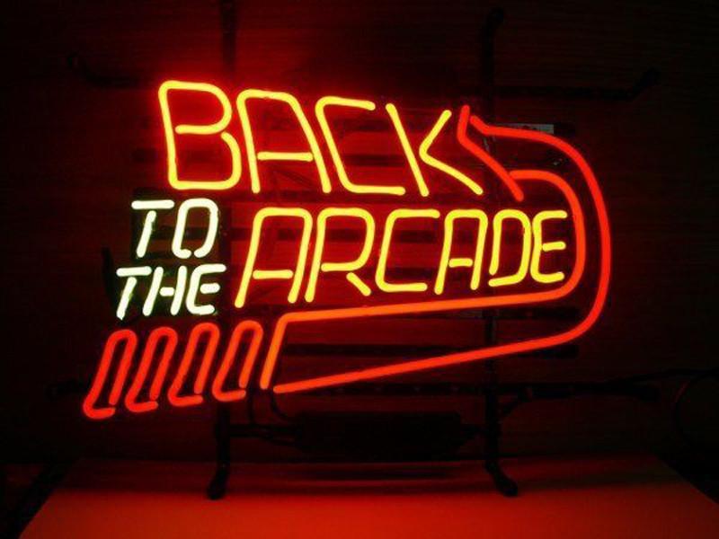 Custom Back To The Arcade Neon Sign