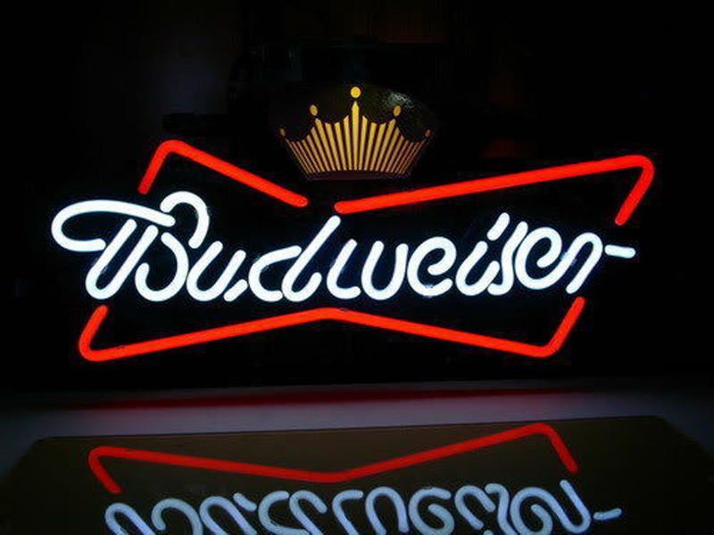 Custom Budweiser Crown Beer Lager Neon Sign