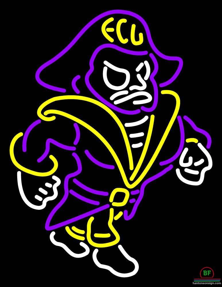 Custom East Carolina Pirates Moscot Neon Sign NCAA Teams Neon Light