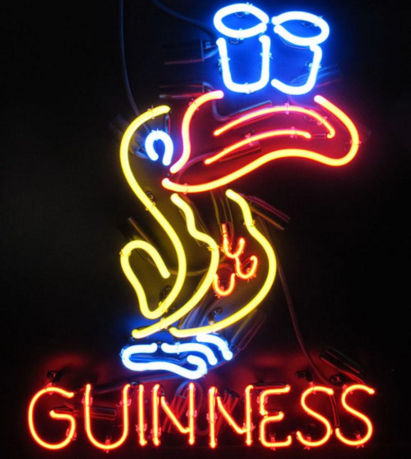 Custom Guinness Toucan Neon Sign With Dimmable Light Control