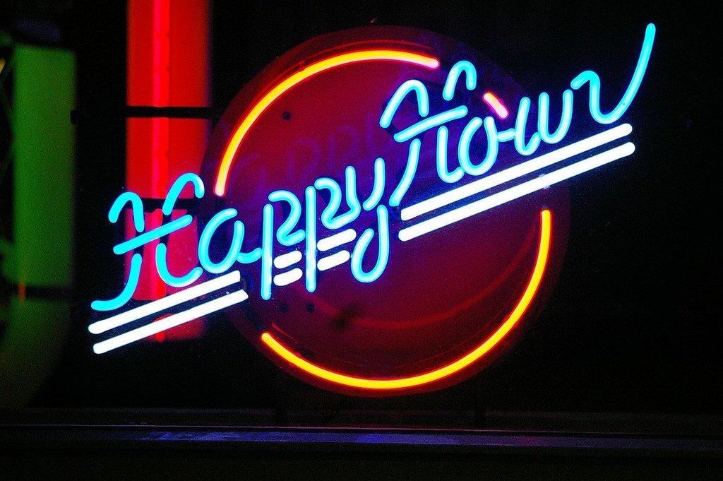 Custom Happy Hour Neon Sign