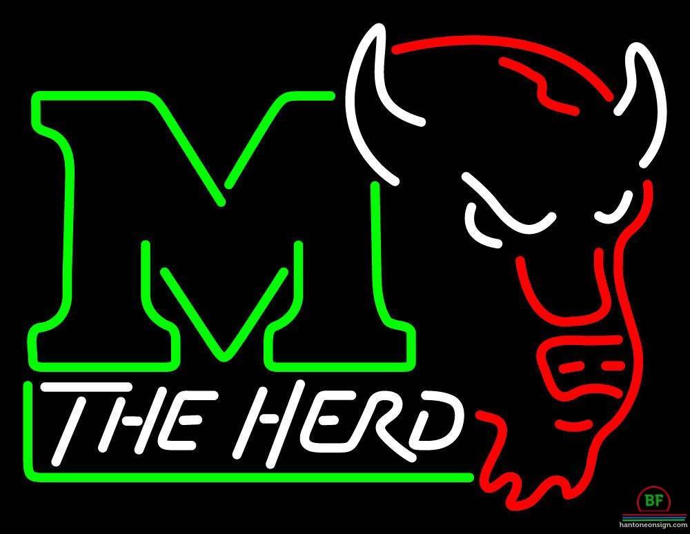 Custom Marshall Thundering Herd Neon Sign NCAA Teams Neon Light
