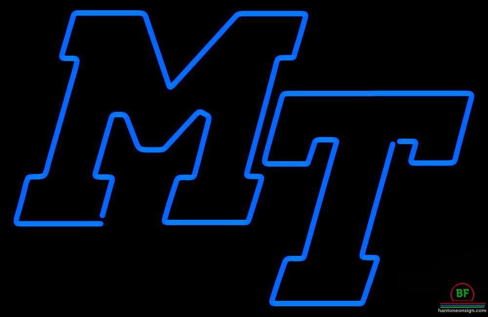 Custom Middle Tennessee Blue Raiders Neon Sign NCAA Teams Neon Light