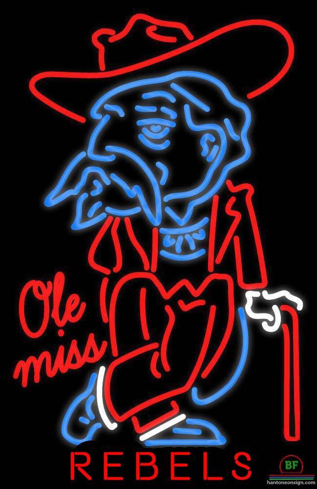 Custom Mississippi Rebels Neon Sign NCAA Teams Neon Light