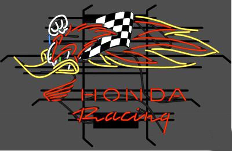 Custom Honda Racing Woody Woodpecker Neon Sign