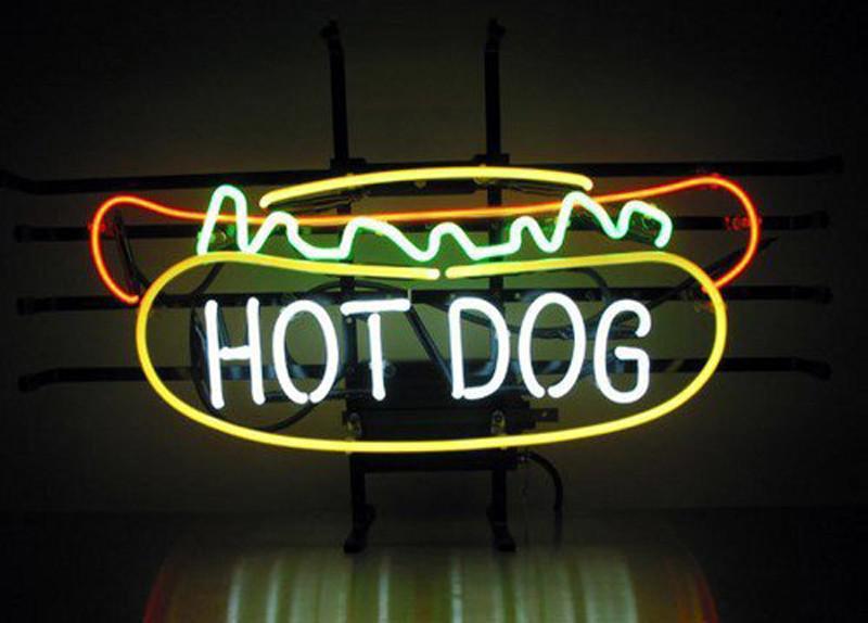 Custom Hot Dog Neon Sign