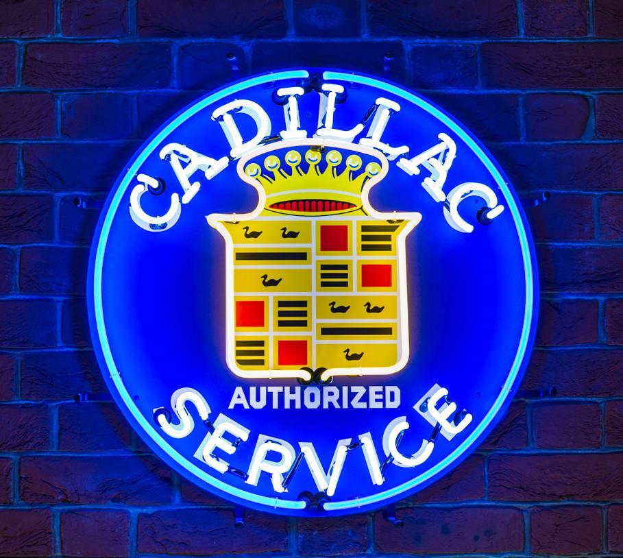 Custom Cadillac Service Auto Car Neon Sign