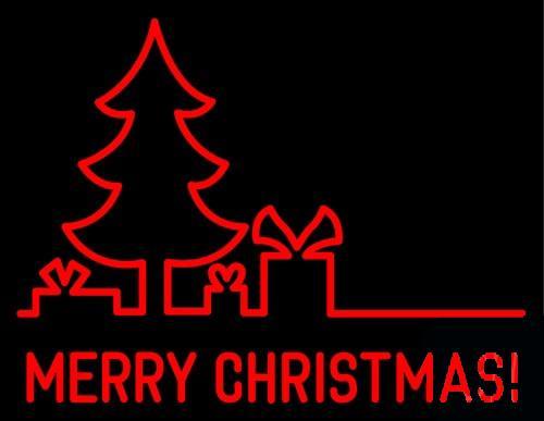 Custom Merry Christmas Neon Sign Real Neon Light