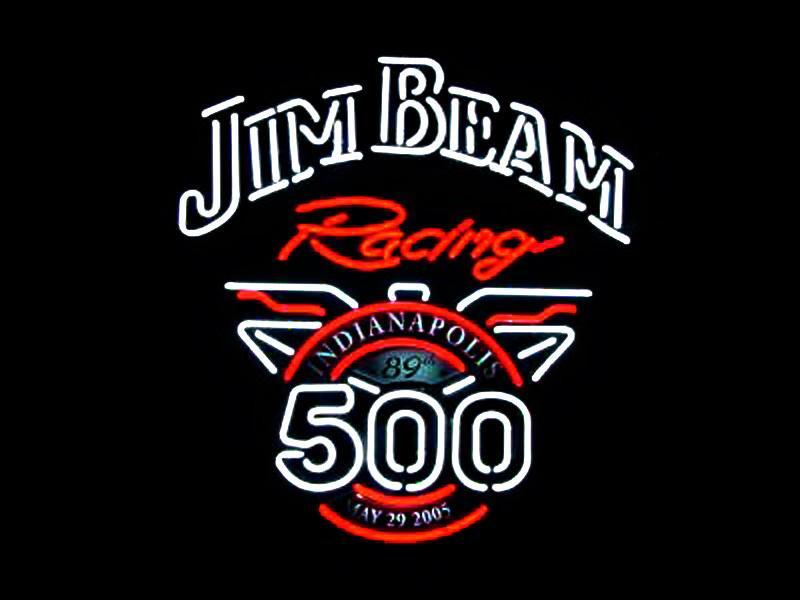 Custom Jim Beam Racing Indianapolis 500 Neon Sign
