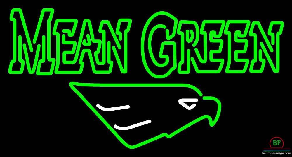 Custom North Texas Mean Green Neon Sign NCAA Teams Neon Light