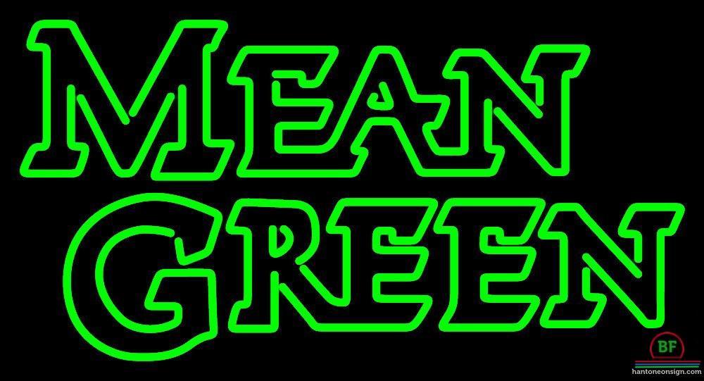 Custom North Texas Mean Green Neon Sign NCAA Teams Neon Light