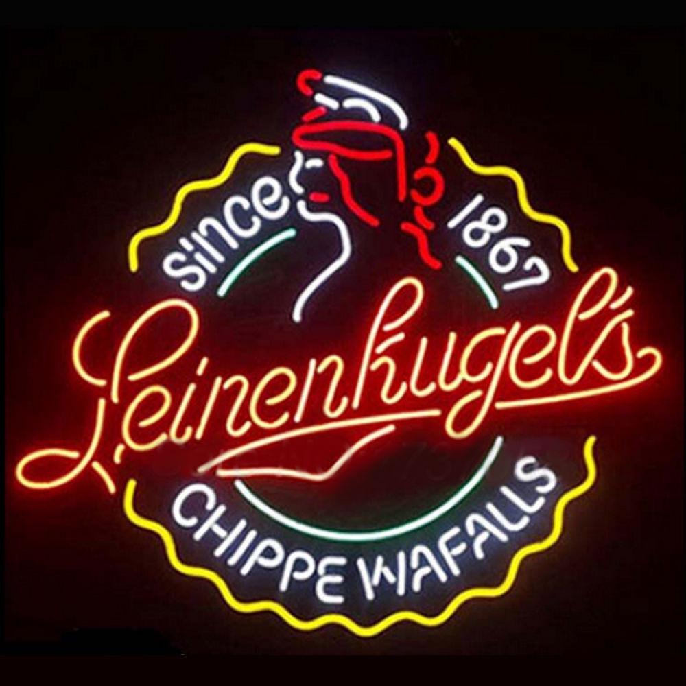 Custom Leinenkugels Since 1867 Chippe Wafalls Neon Sign