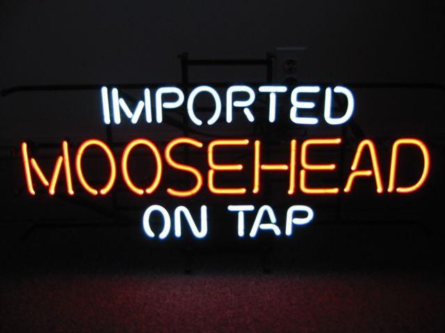 Custom Moosehead Imported On Tap Neon Sign