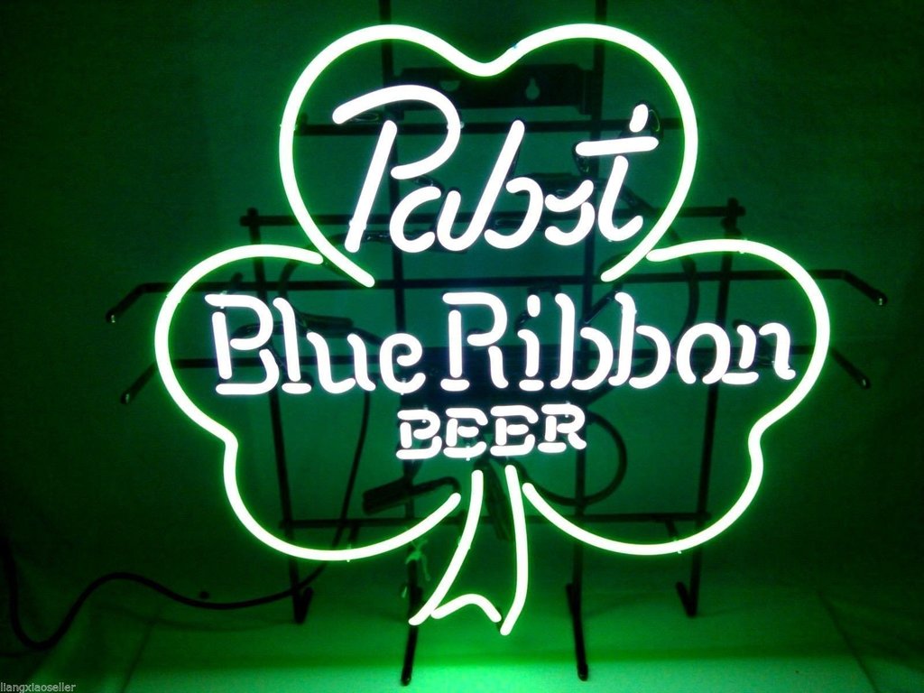 Custom Pabst Blue Ribbon Beer Neon