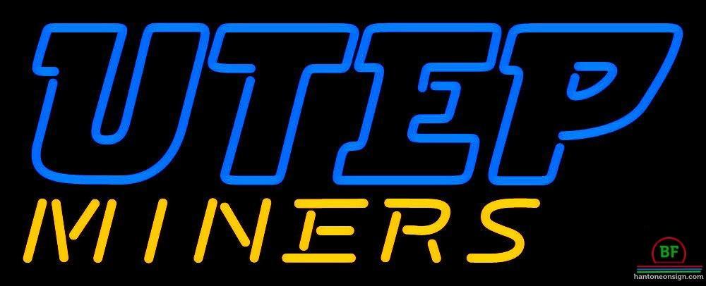 Custom UTEP Miners Neon Sign NCAA Teams Neon Light