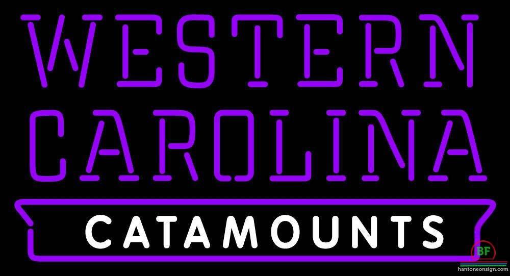Custom Western Carolina Catamounts Neon Sign NCAA Teams Neon Light