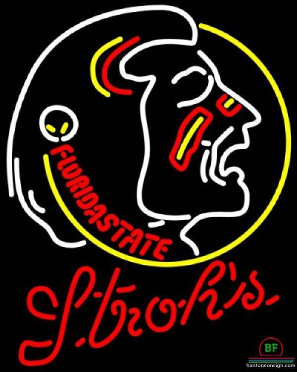 Custom Strohs Florida State University Florida State University Neon Sign NCAA Teams Neon Light