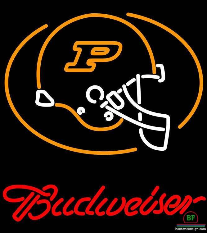 Custom Budweiser Purdue Helmet University Neon Sign NCAA Teams Neon Light