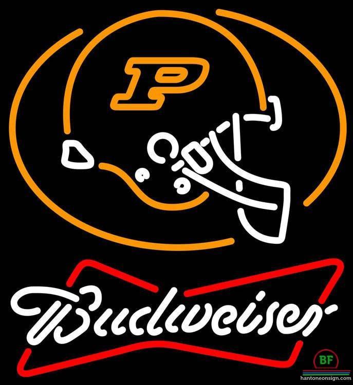 Custom Budweiser Purdue Helmet University Neon Sign NCAA Teams Neon Light