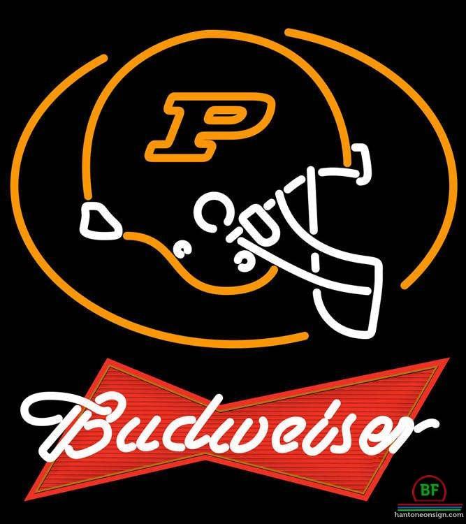 Custom Budweiser Purdue Helmet University Neon Sign NCAA Teams Neon Light