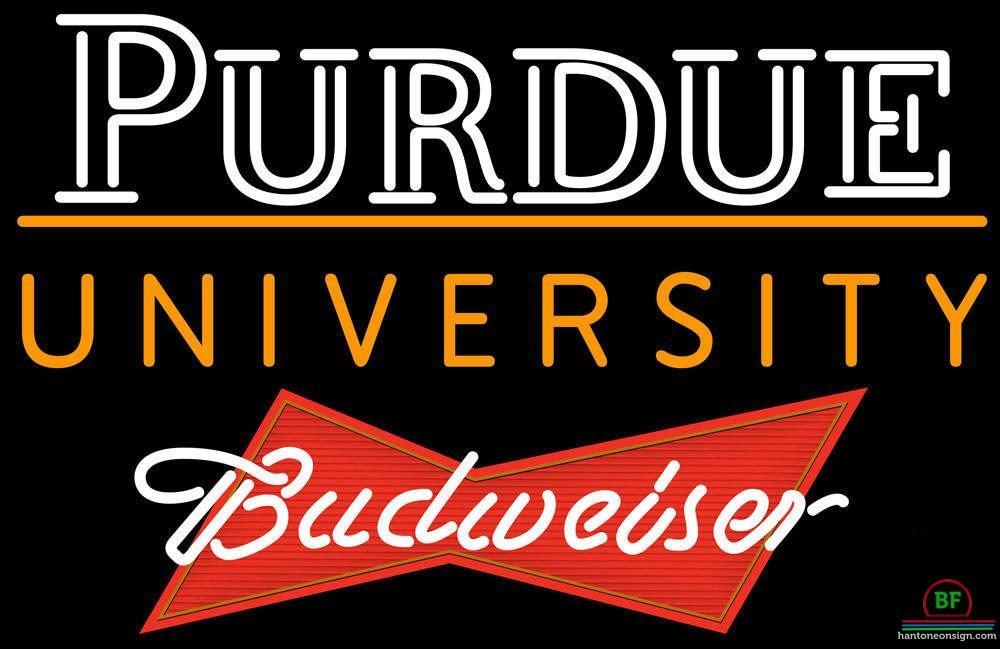 Custom Budweiser Purdue University Neon Sign NCAA Teams Neon Light