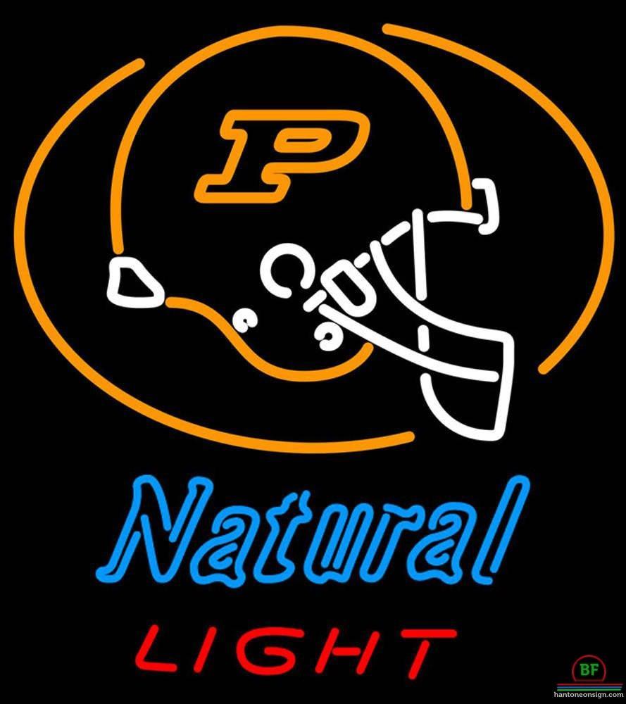 Custom Natural Light Purdue University Helmet Neon Sign NCAA Teams Neon Light